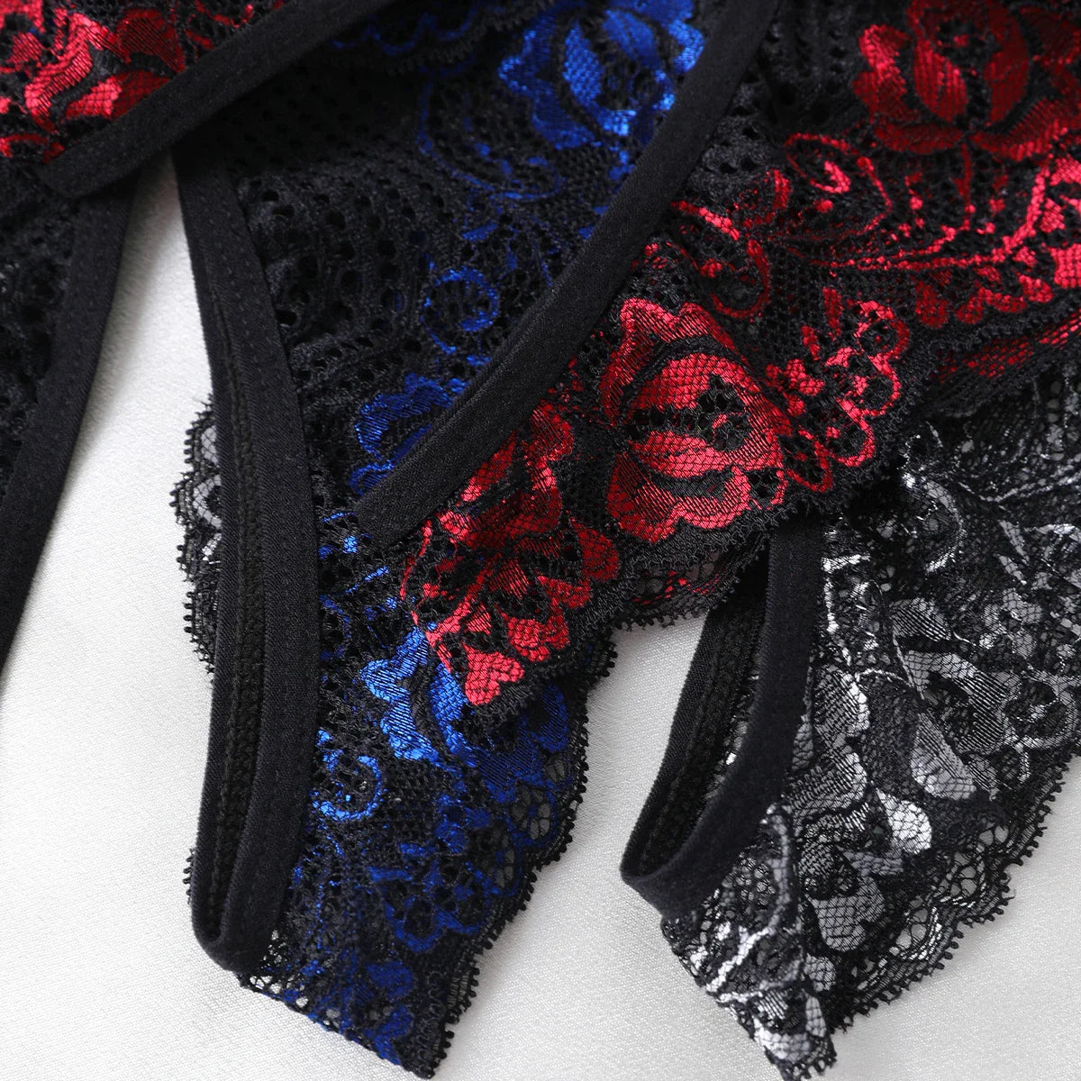 Crotchless Lace Thong