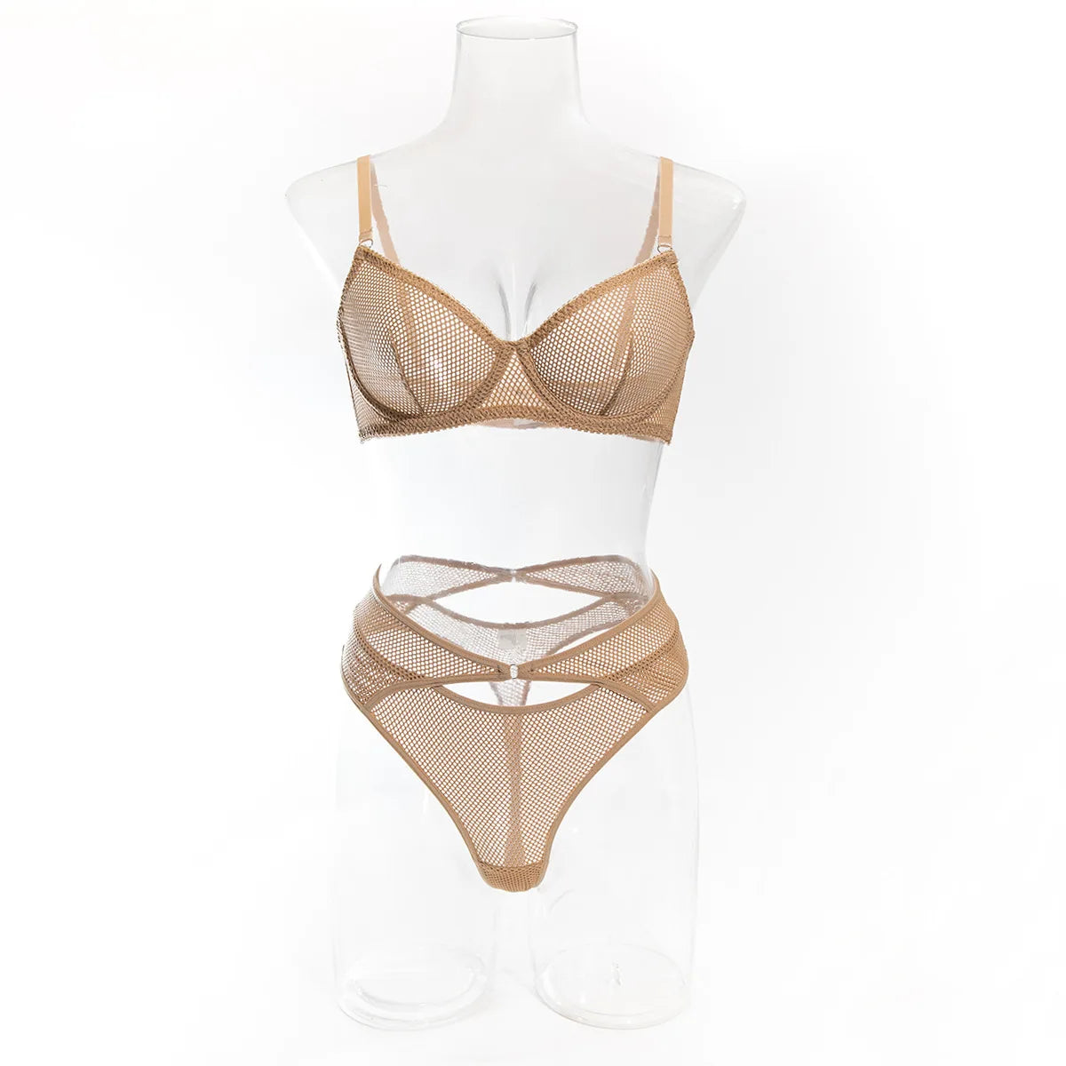 Barely There Mesh Lingerie Set