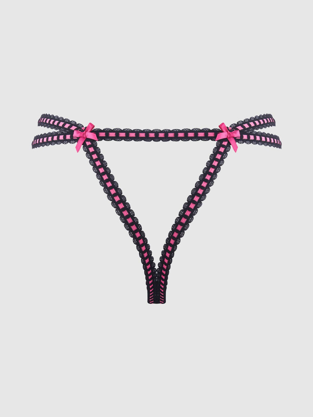 Harper Embroidered Thong