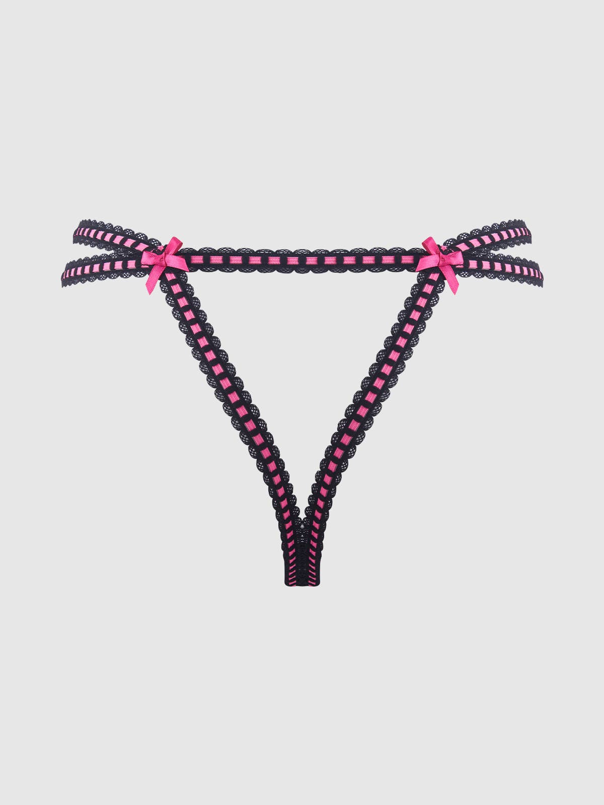 Harper Embroidered Thong — view 5 | Lavah Pleasure