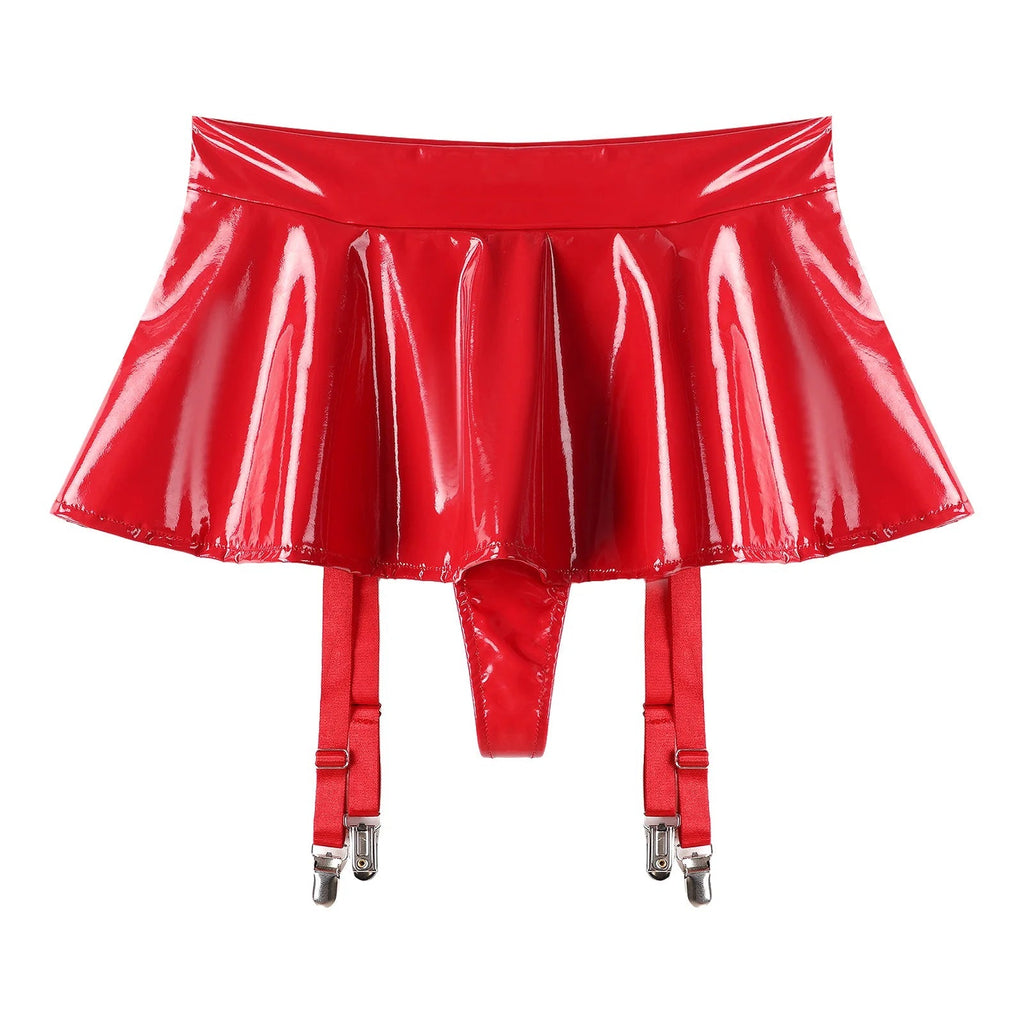 Harlow PVC Garter Skirt