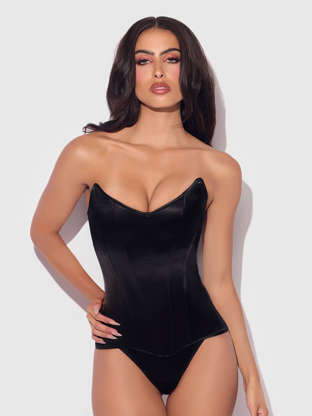 Juliet Satin Scoop Neck Corset — Corset | Lavah Pleasure