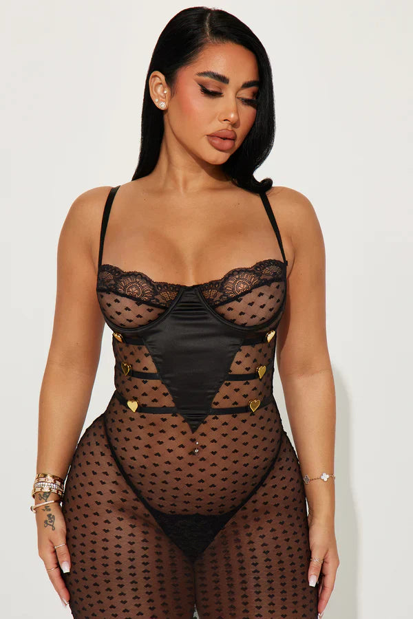 Noir Temptation Sheer Dress