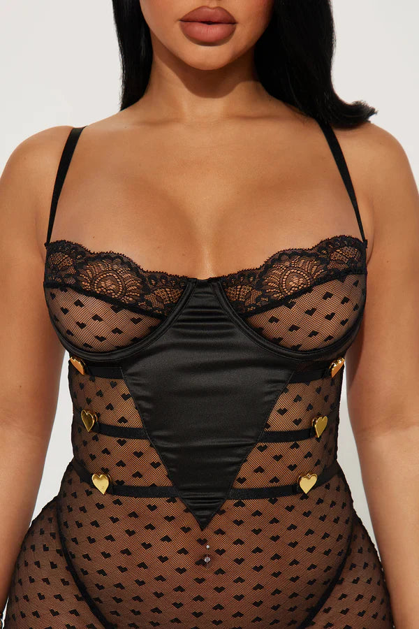 Noir Temptation Sheer Dress