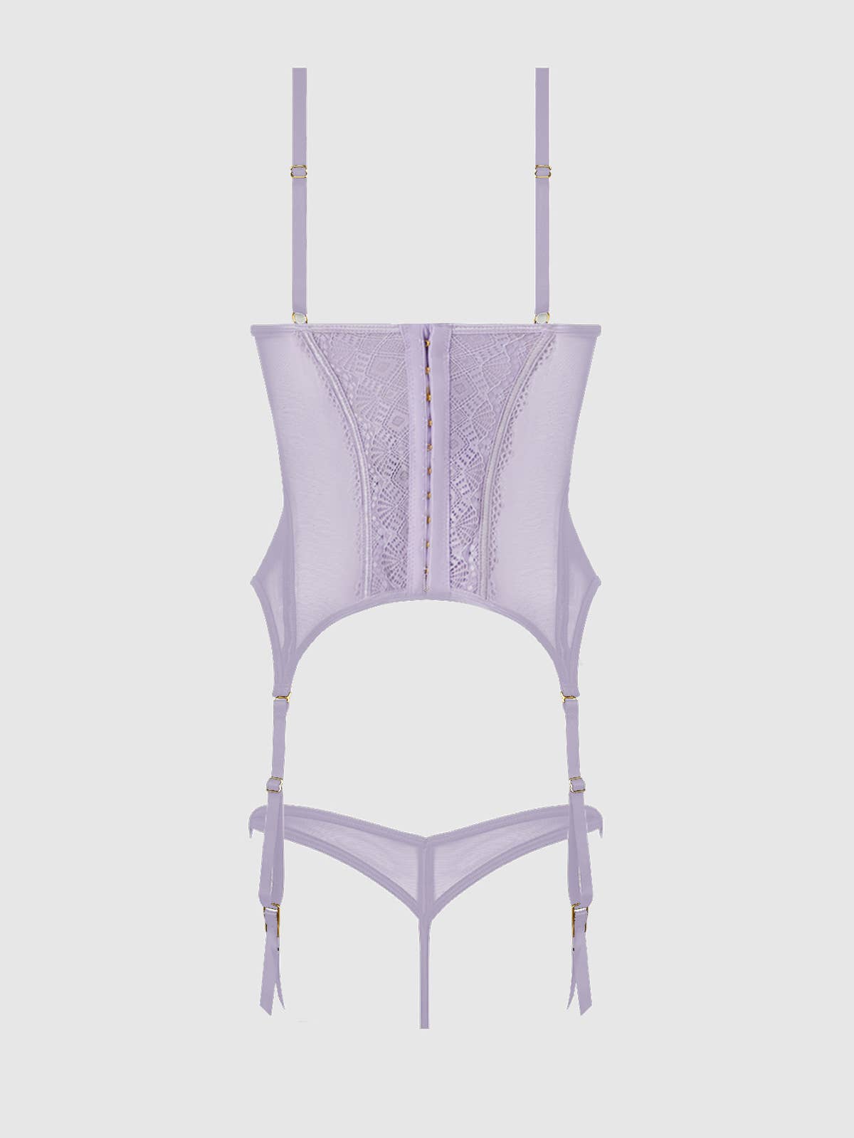 Vivienne Lace Corset & G-String Set — view 6 | Lavah Pleasure