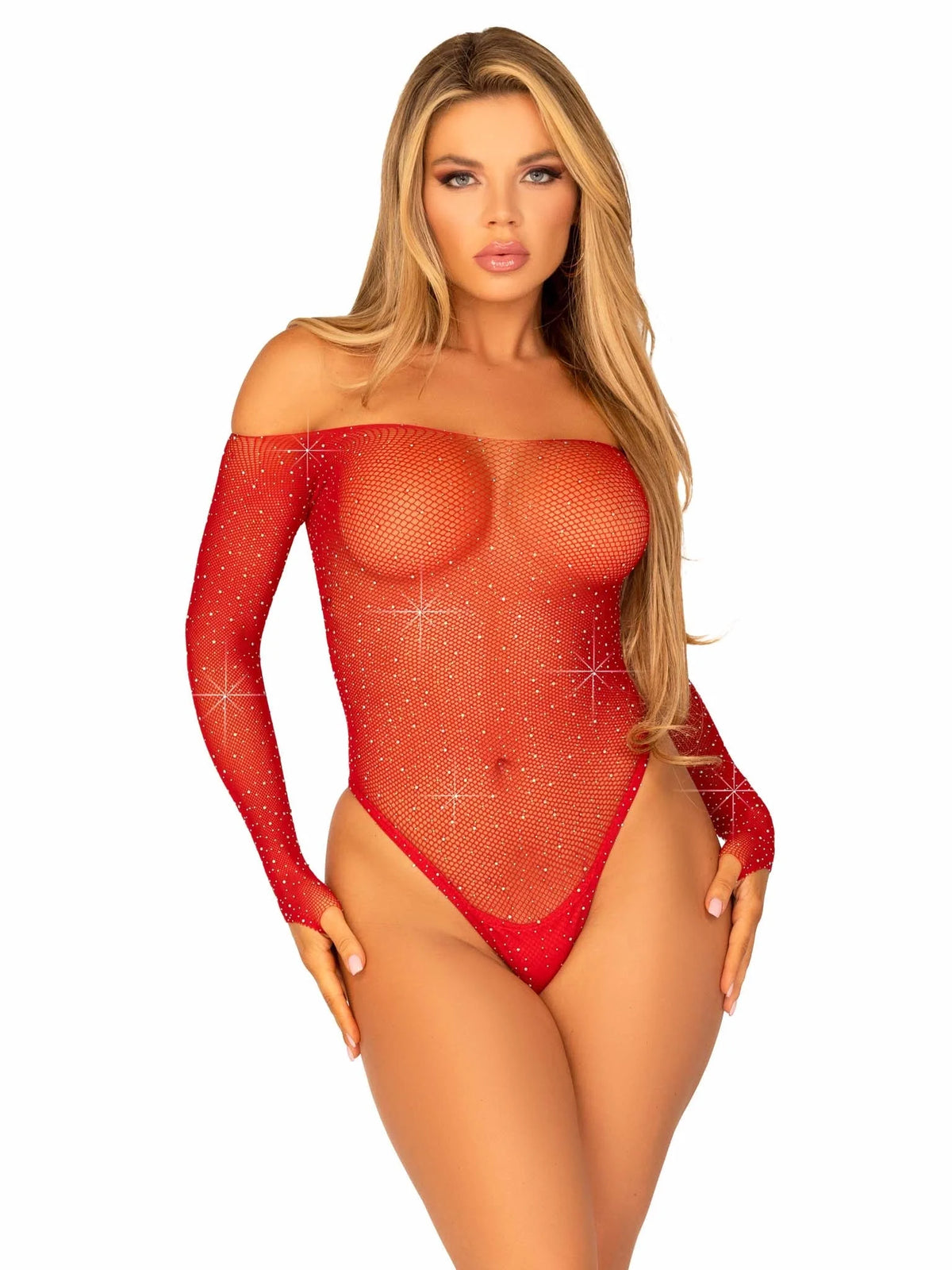 Rhinestone Bodysuit — view 7 | Lavah Pleasure