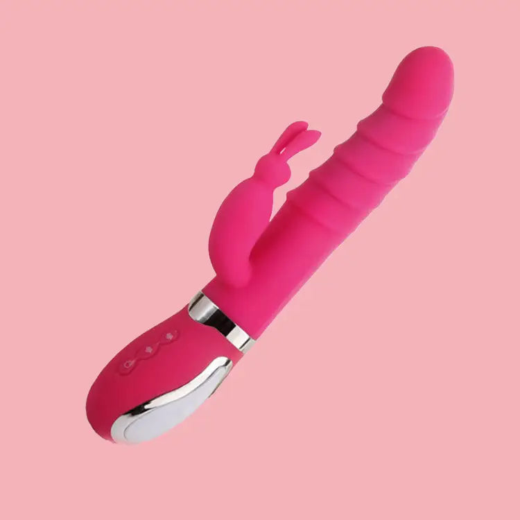 Double Stimulation Rabbit Vibrator with 12 Thrusting Modes