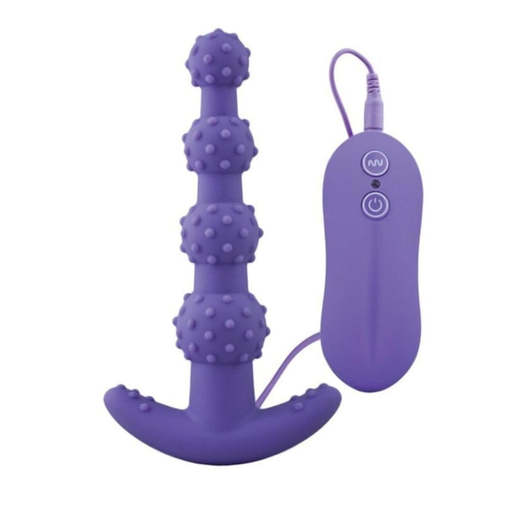 Beaded and Dotted Silicone Anal Toy 5.71" Long