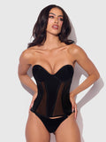 Juliet Satin & Mesh Underwire Corset — Corset | Lavah Pleasure