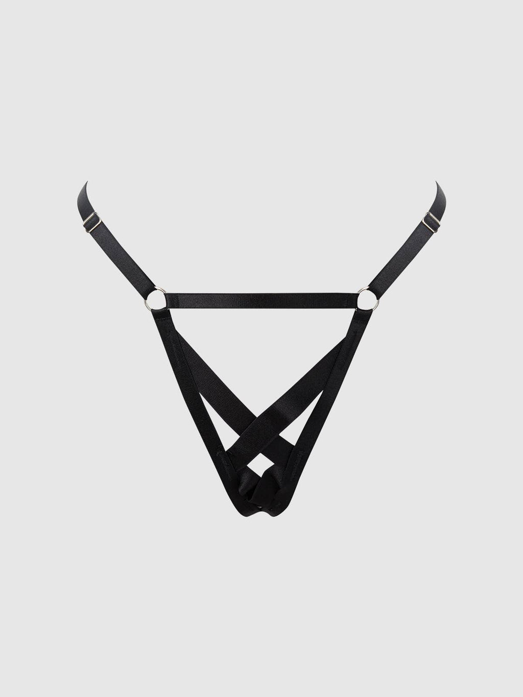 Devon Elastic Strappy X Front G-String