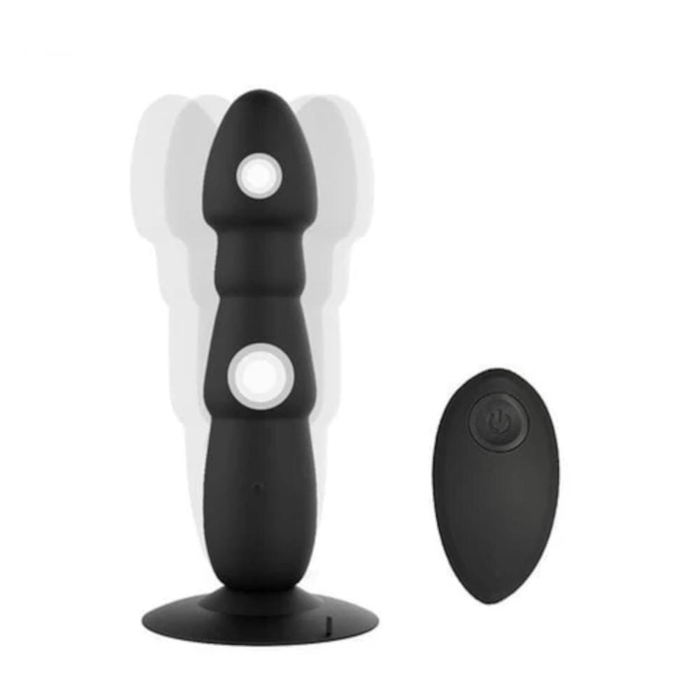 10-Speed Remote Controlled Vibrating Butt Plug Extra Large Toy For Men Silicone 7.8" Long