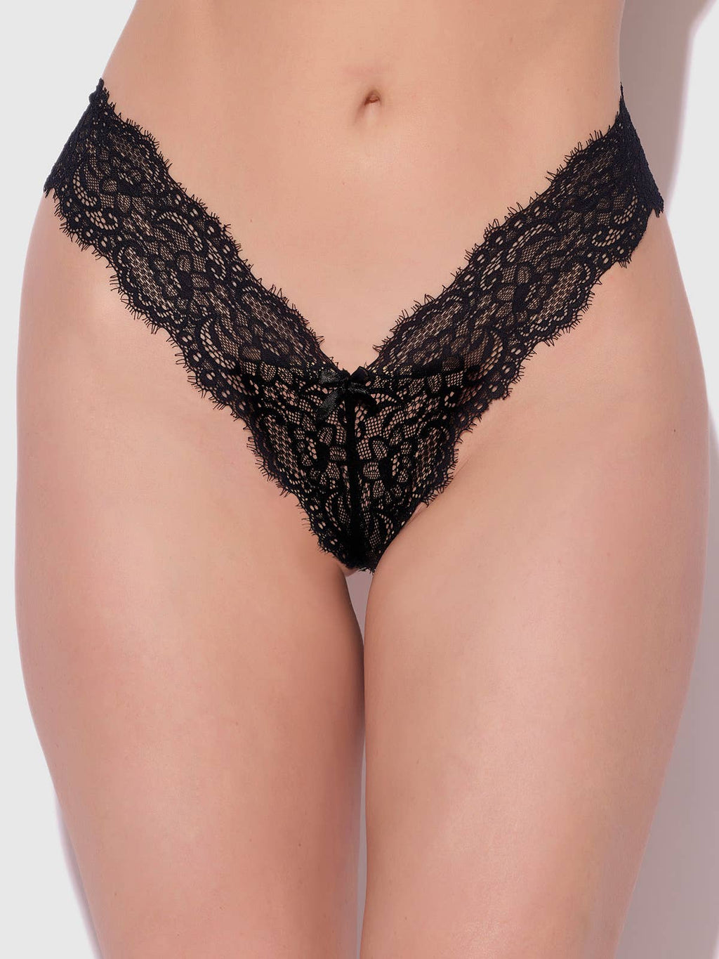 Lava Lace V-Cut Thong — view 2 | Lavah Pleasure