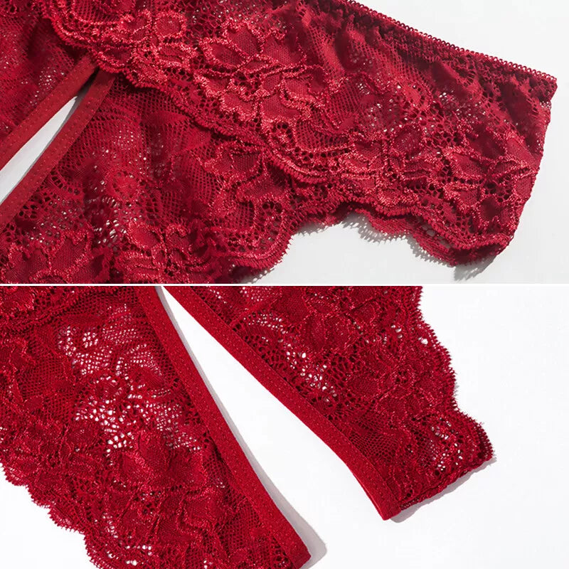Crotchless Lace Panties - 5 Pack