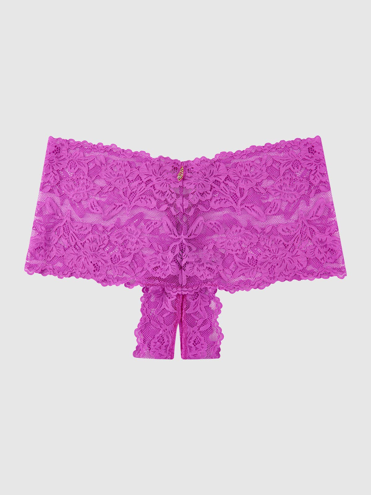 Bella Lace Crotchless Cheeky Panty — view 8 | Lavah Pleasure