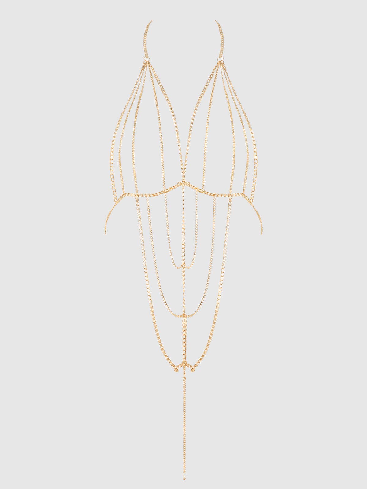 Deep V-Plunge Chain Teddy