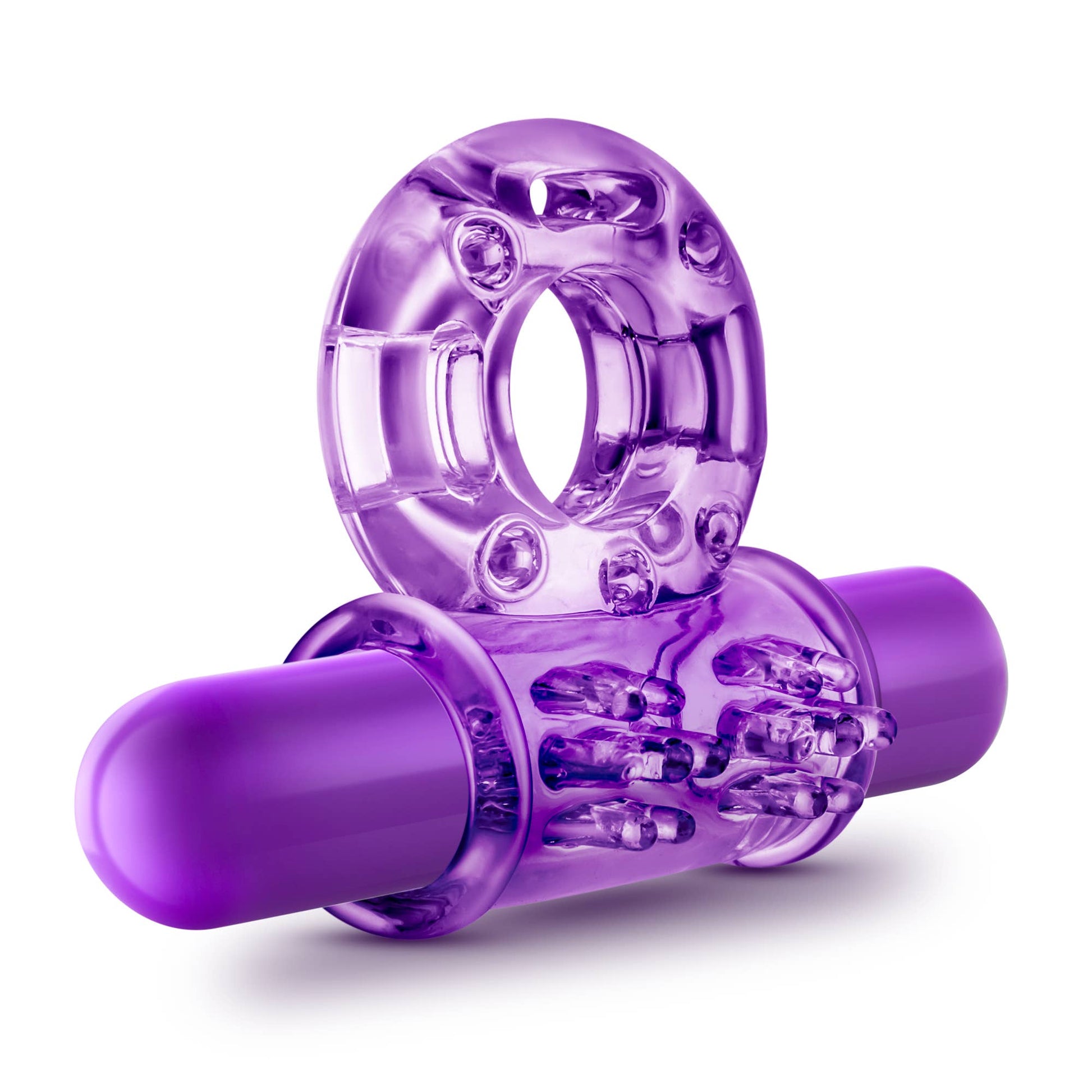 Play With Me - Couples Play - Vibrating Cock Ring - Purple