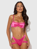 Issadora Oilslick & Lace Push-Up Bra & Strappy Back Tanga — Bra | Lavah Pleasure