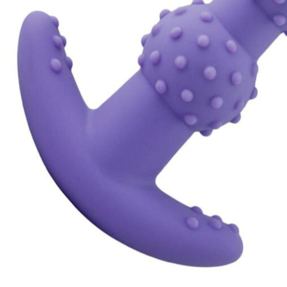 Beaded and Dotted Silicone Anal Toy 5.71" Long