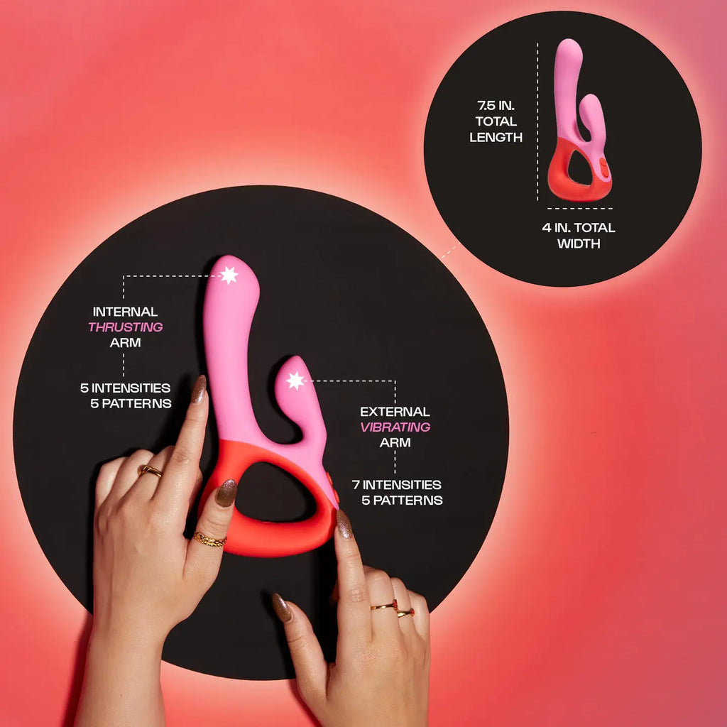 Clutch Dual-Stimulating Rabbit Vibrator Sex Toy