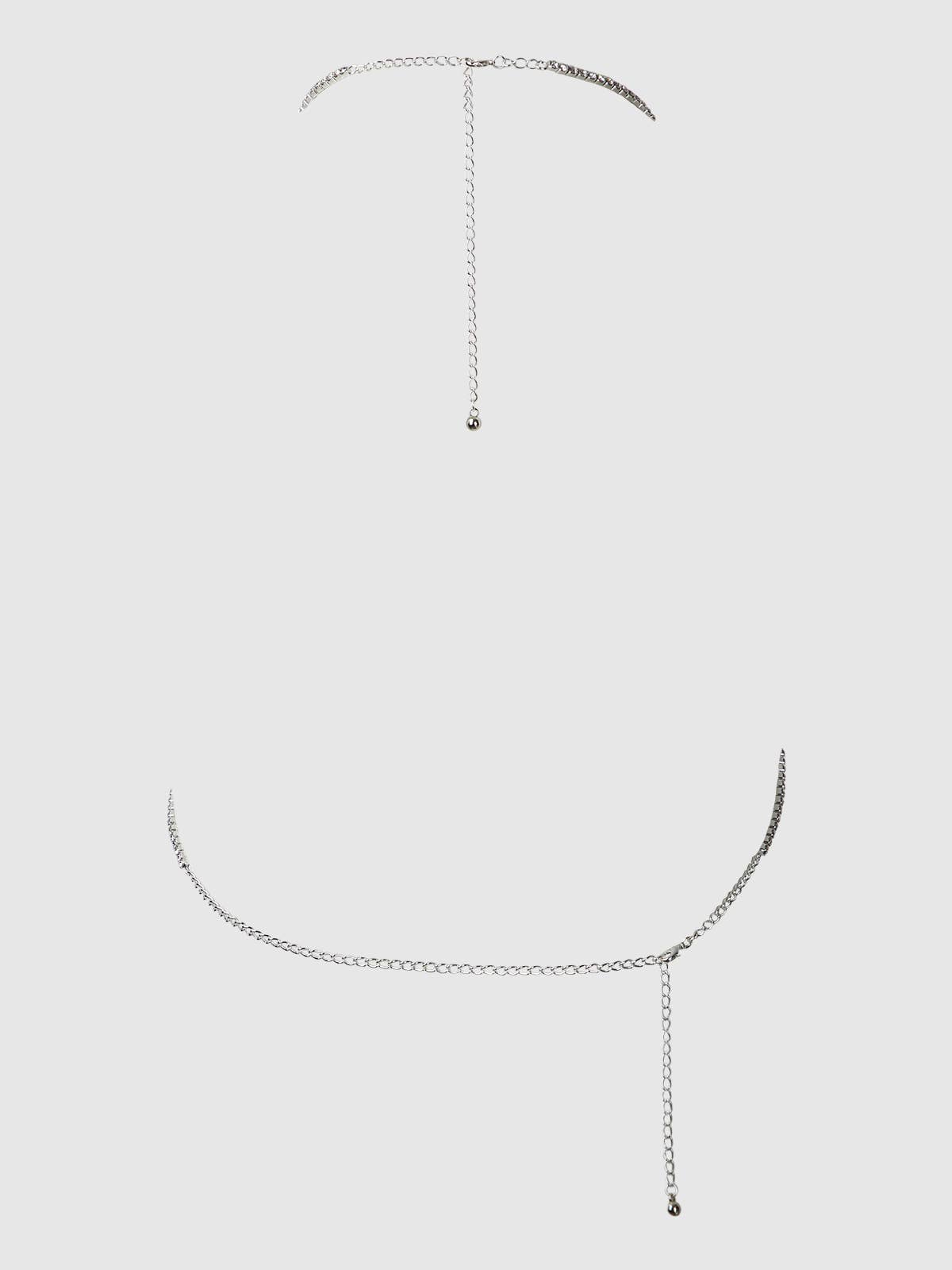 Rhinestone Swirl Knot Bralette