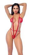 Lady in Red Bodysuit — view 2 | Lavah Pleasure