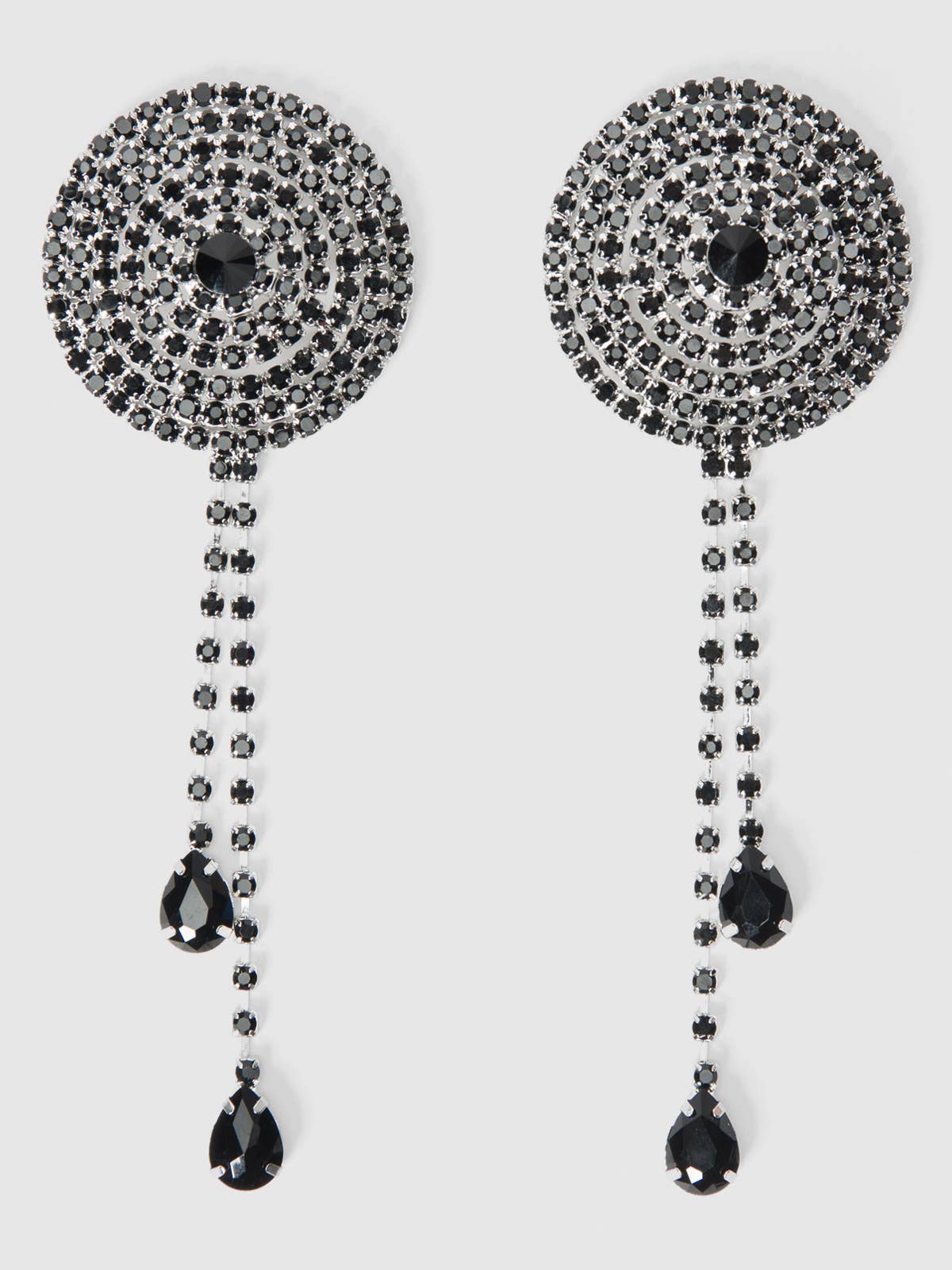 Rhinestone Cone & Dangle Pasties — view 8 | Lavah Pleasure