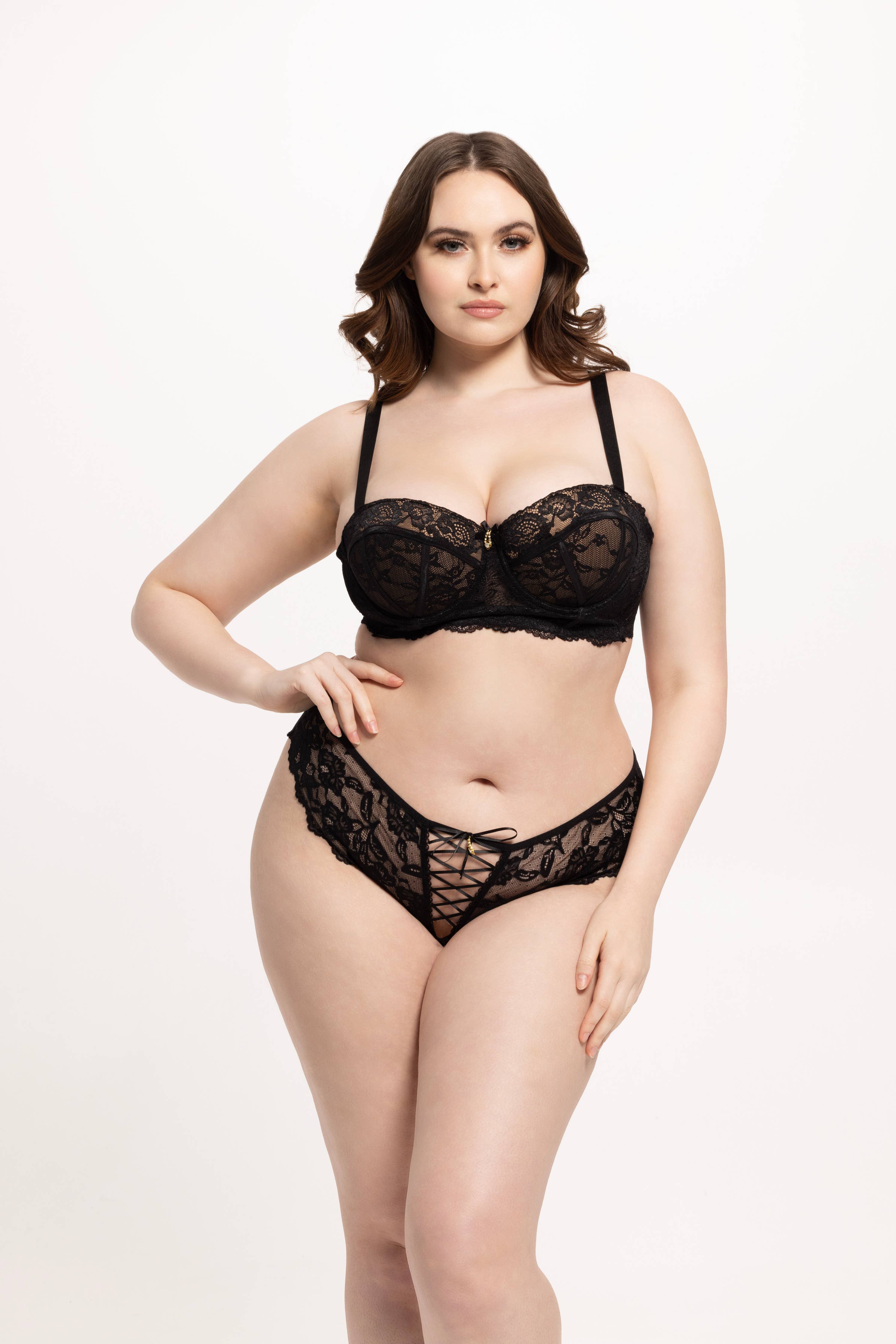 Savannah Lace Longline Balconette Bra — view 6 | Lavah Pleasure