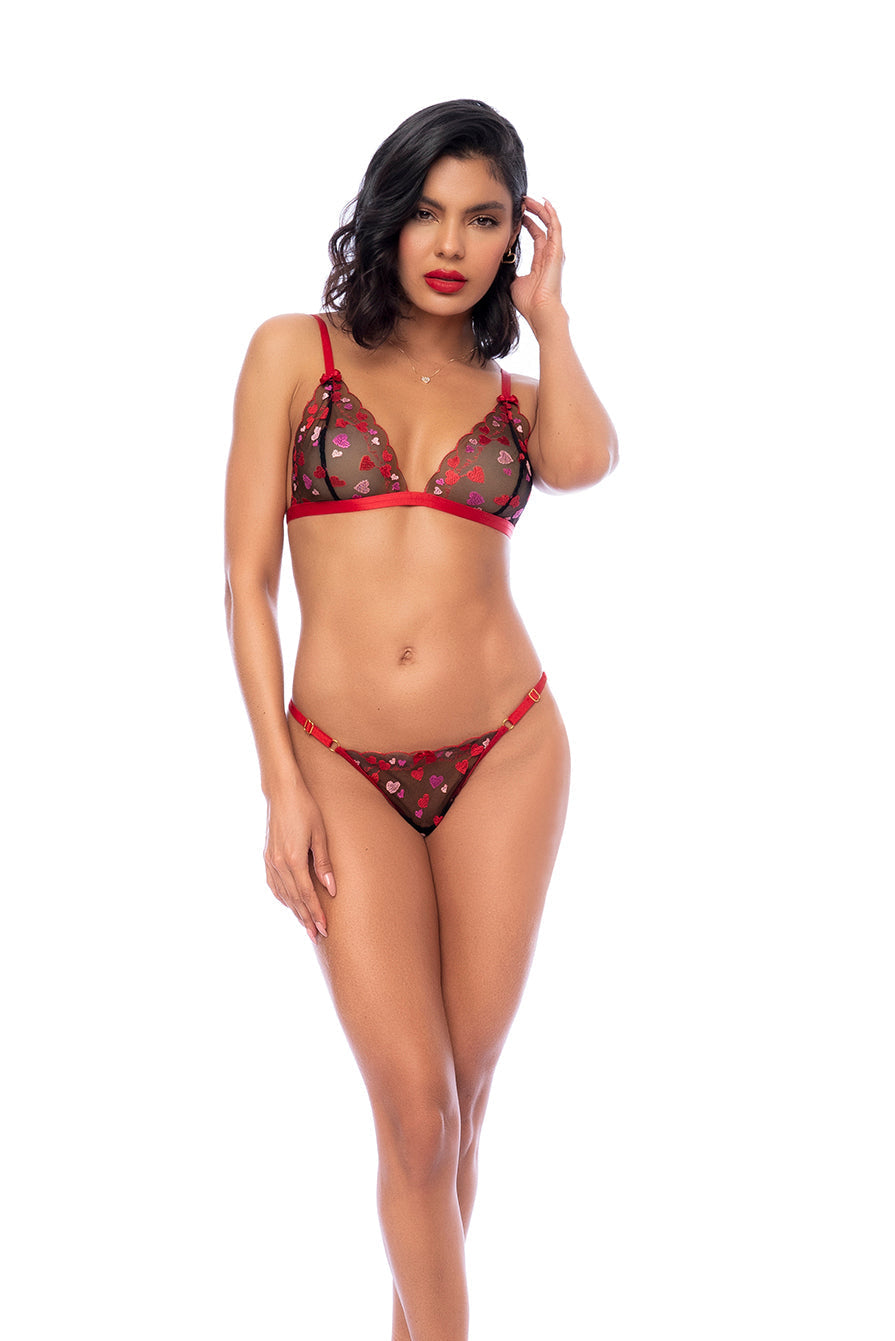 Sweet Hearts Bralette Set — view 2 | Lavah Pleasure