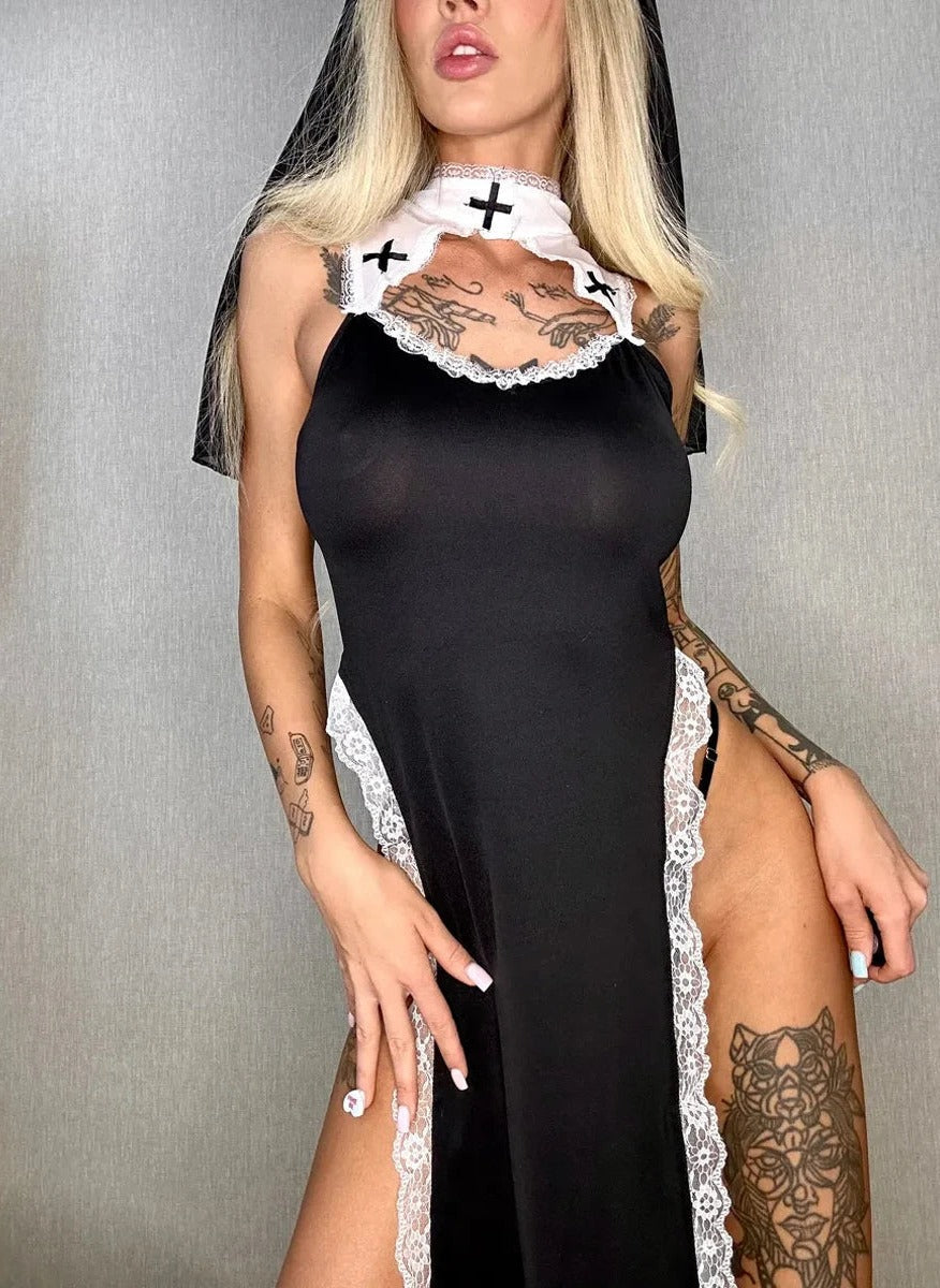 Willow High-Slit Robe Dress