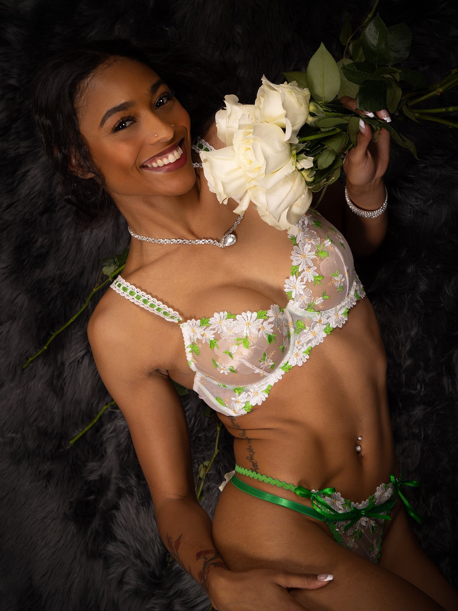 Lovely Daisy  Lace Lingerie Set — view 8 | Lavah Pleasure