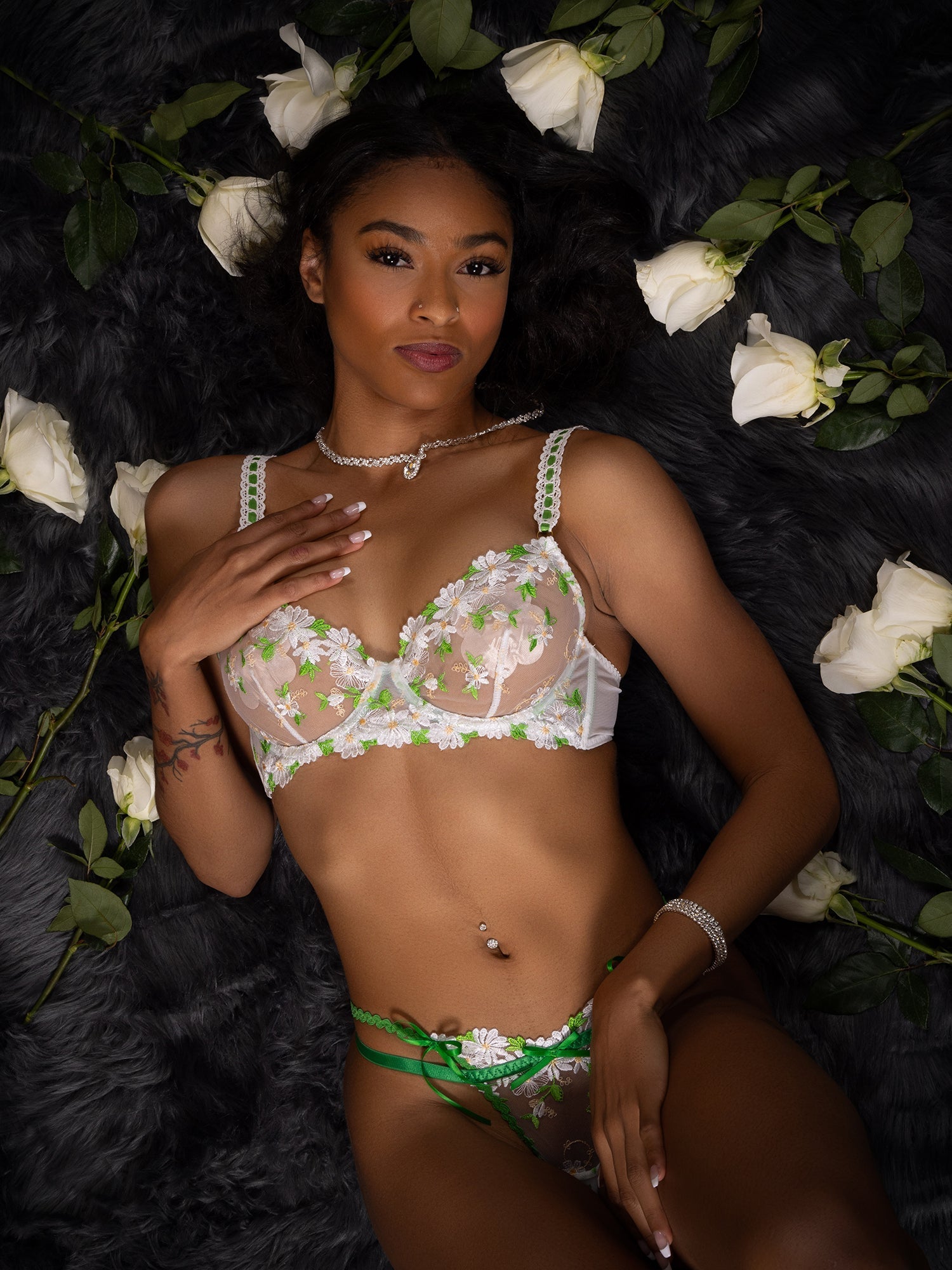 Lovely Daisy  Lace Lingerie Set — view 6 | Lavah Pleasure