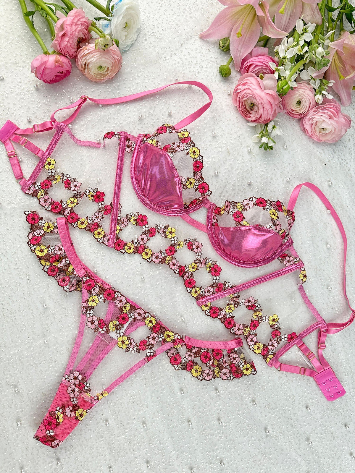 Amelia Petal Lingerie Set — view 11 | Lavah Pleasure