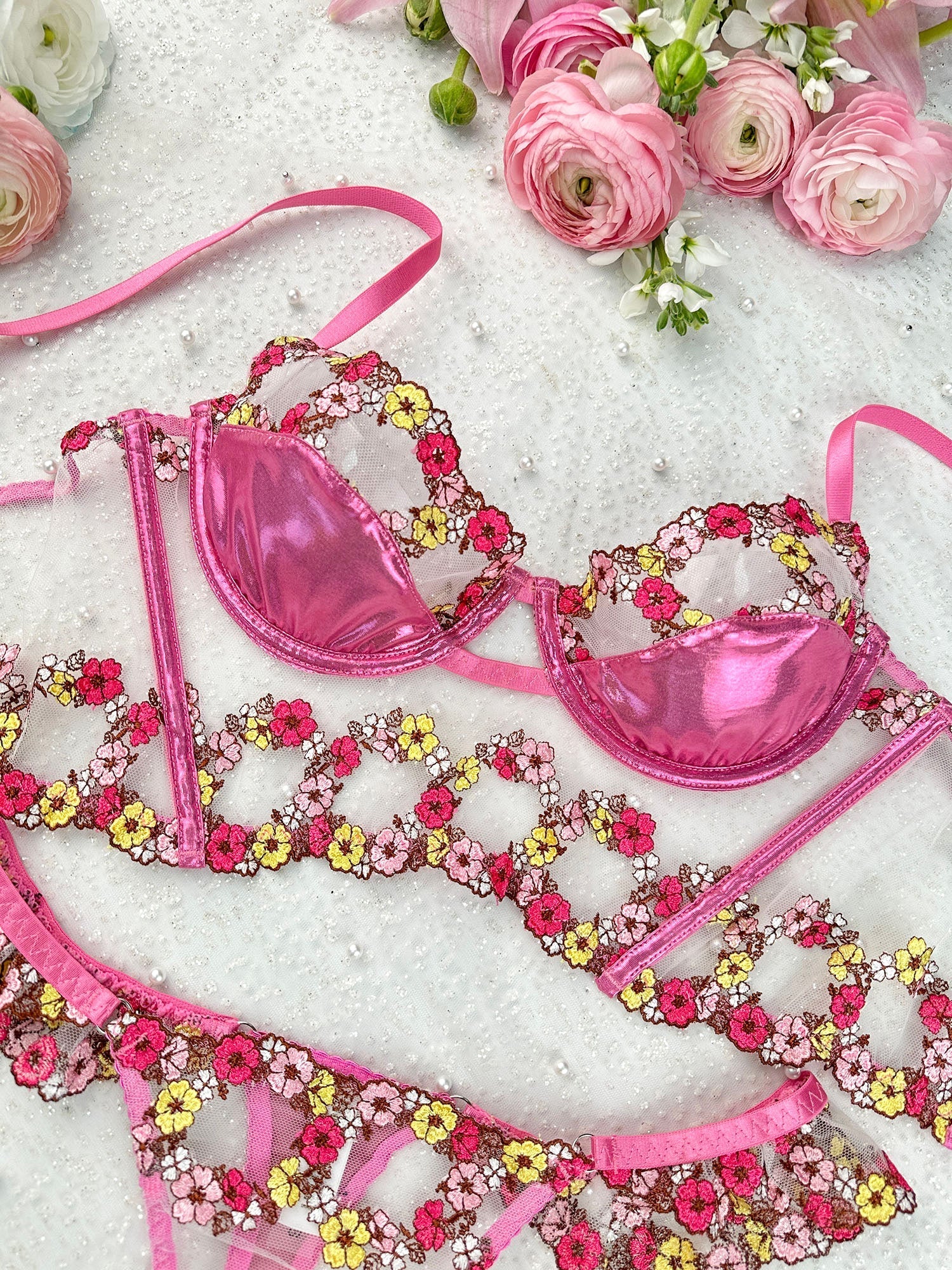 Amelia Petal Lingerie Set — view 12 | Lavah Pleasure
