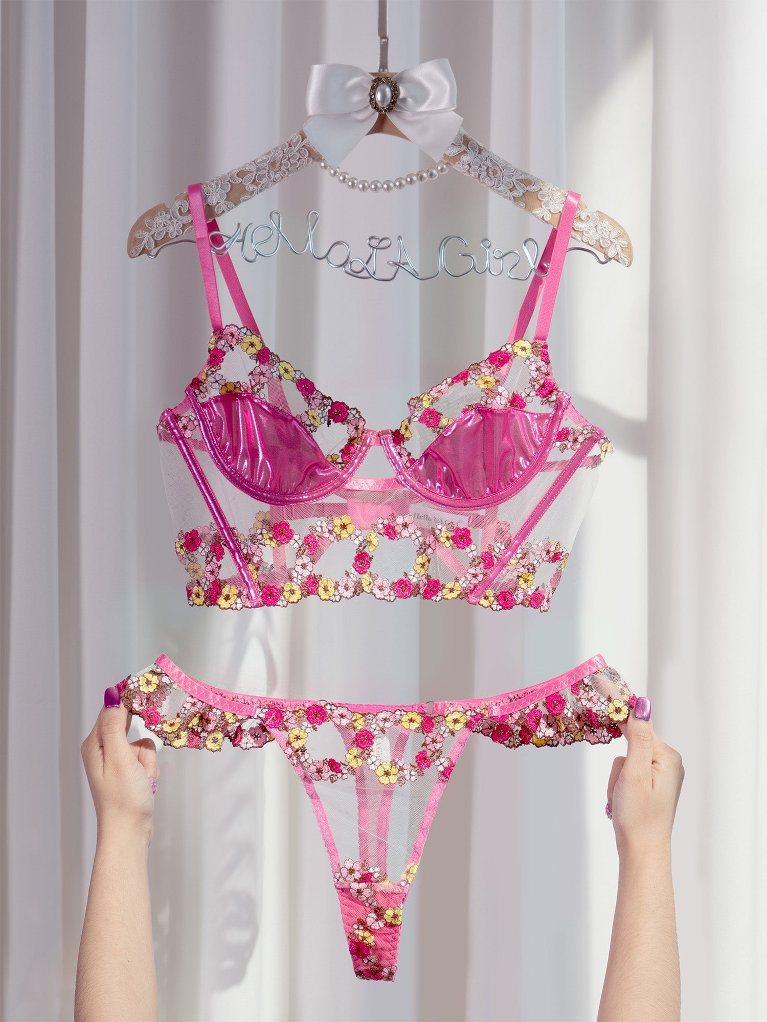 Amelia Petal Lingerie Set — view 15 | Lavah Pleasure