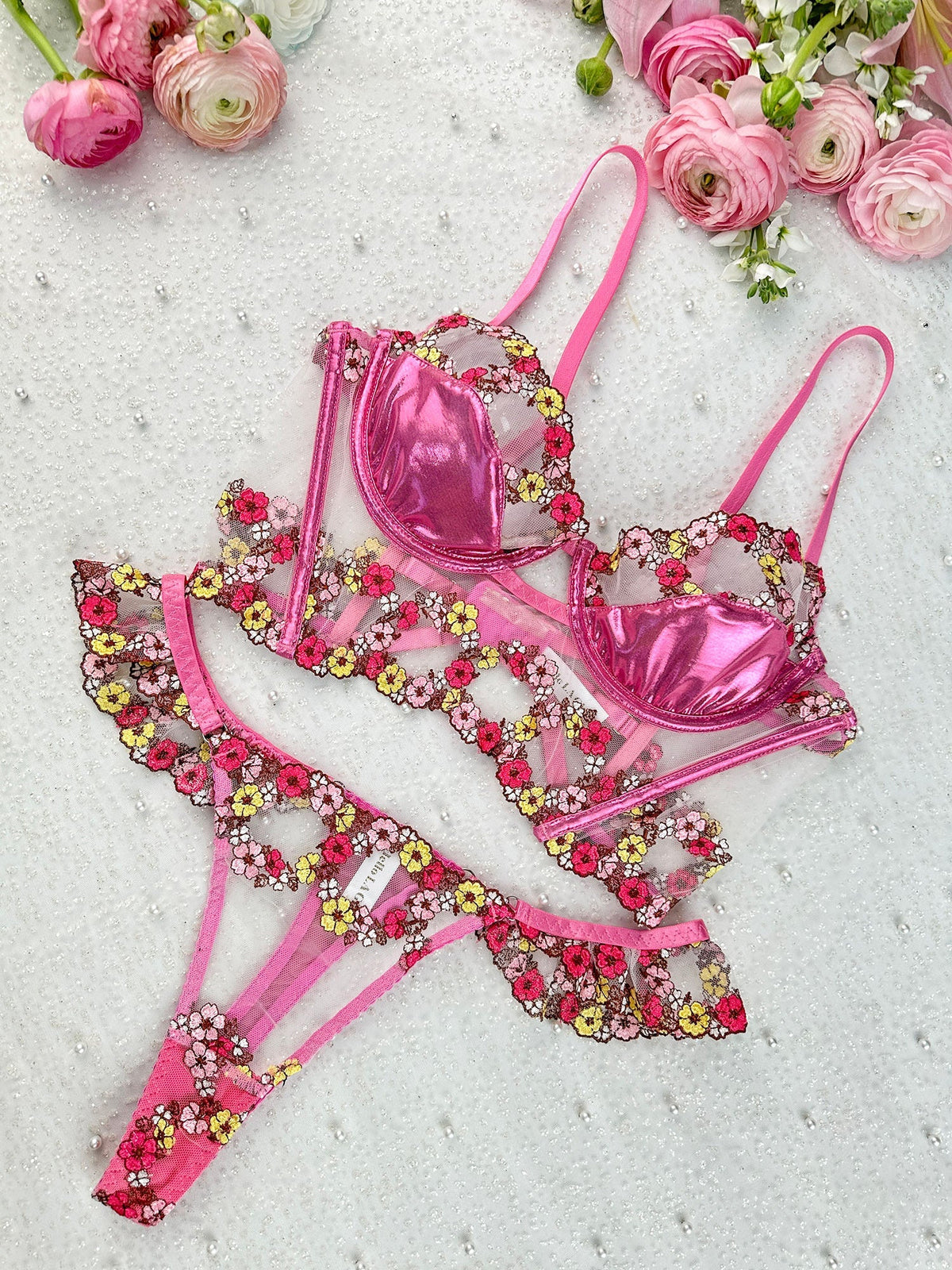 Amelia Petal Lingerie Set — view 13 | Lavah Pleasure