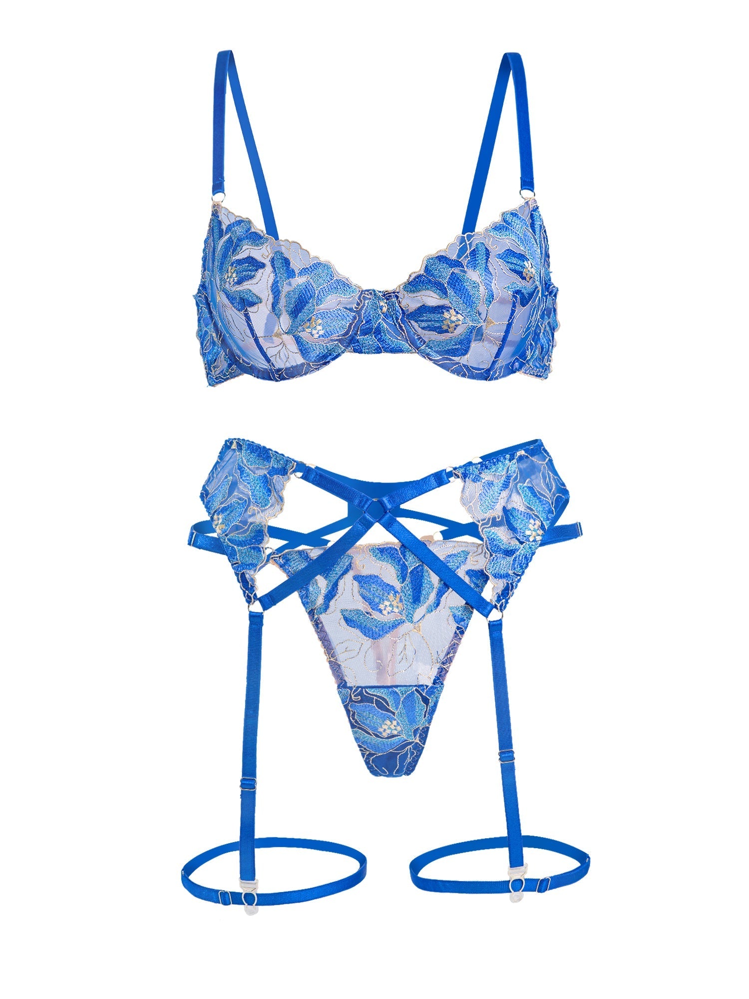 Floral Embroidery Lingerie Set — Lingerie Set | Lavah Pleasure