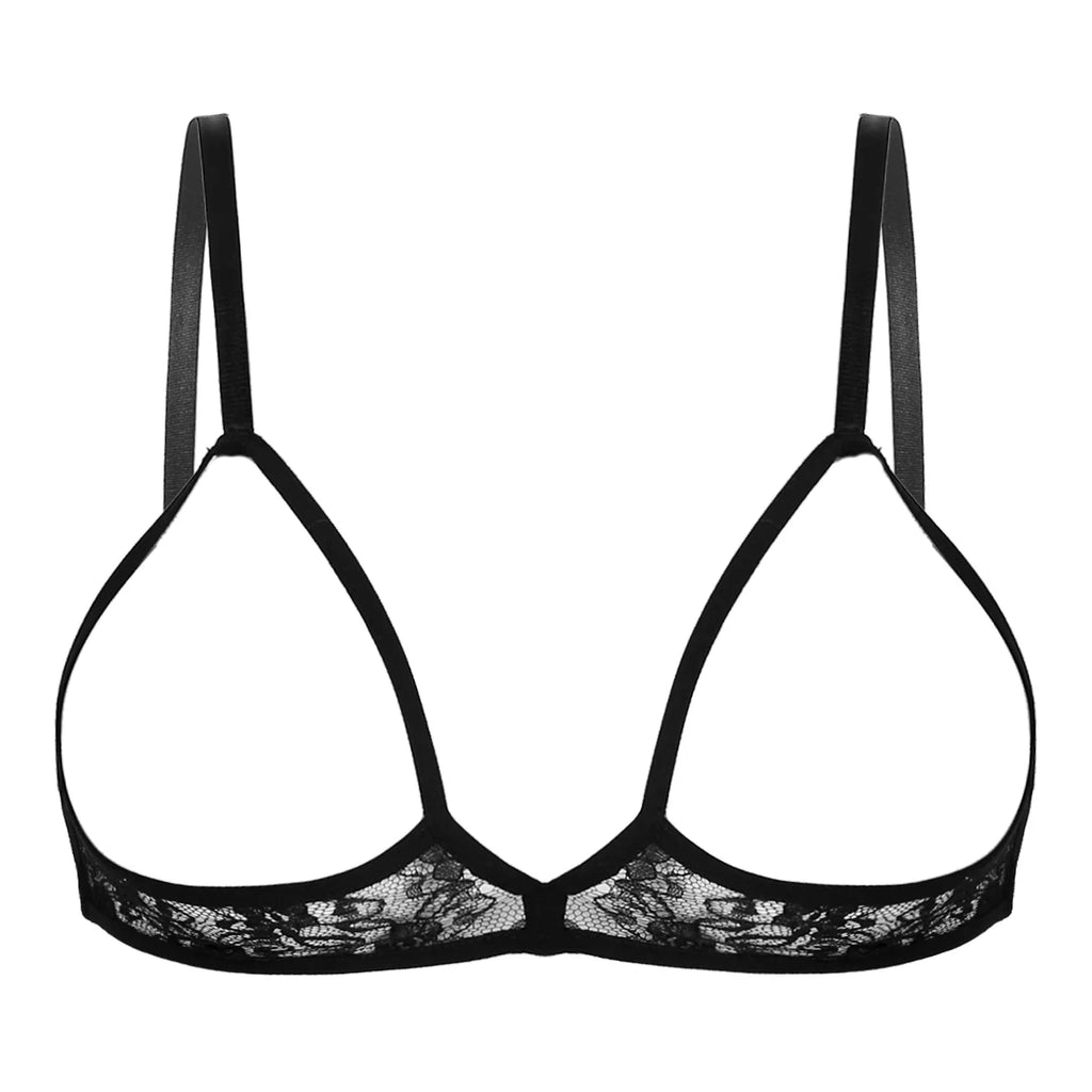 Sheer Open Harness Bra