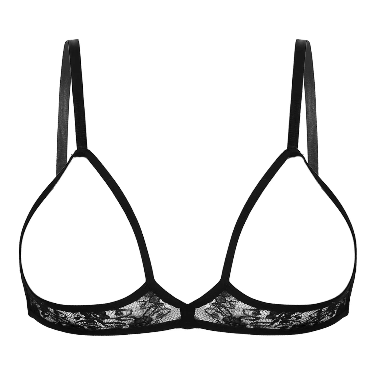 Sheer Open Harness Bra