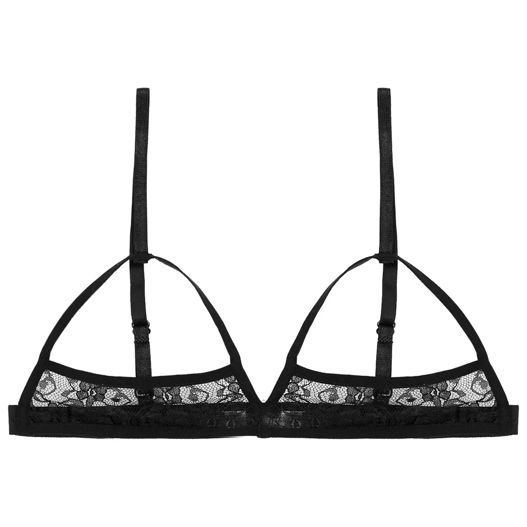 Sheer Open Harness Bra