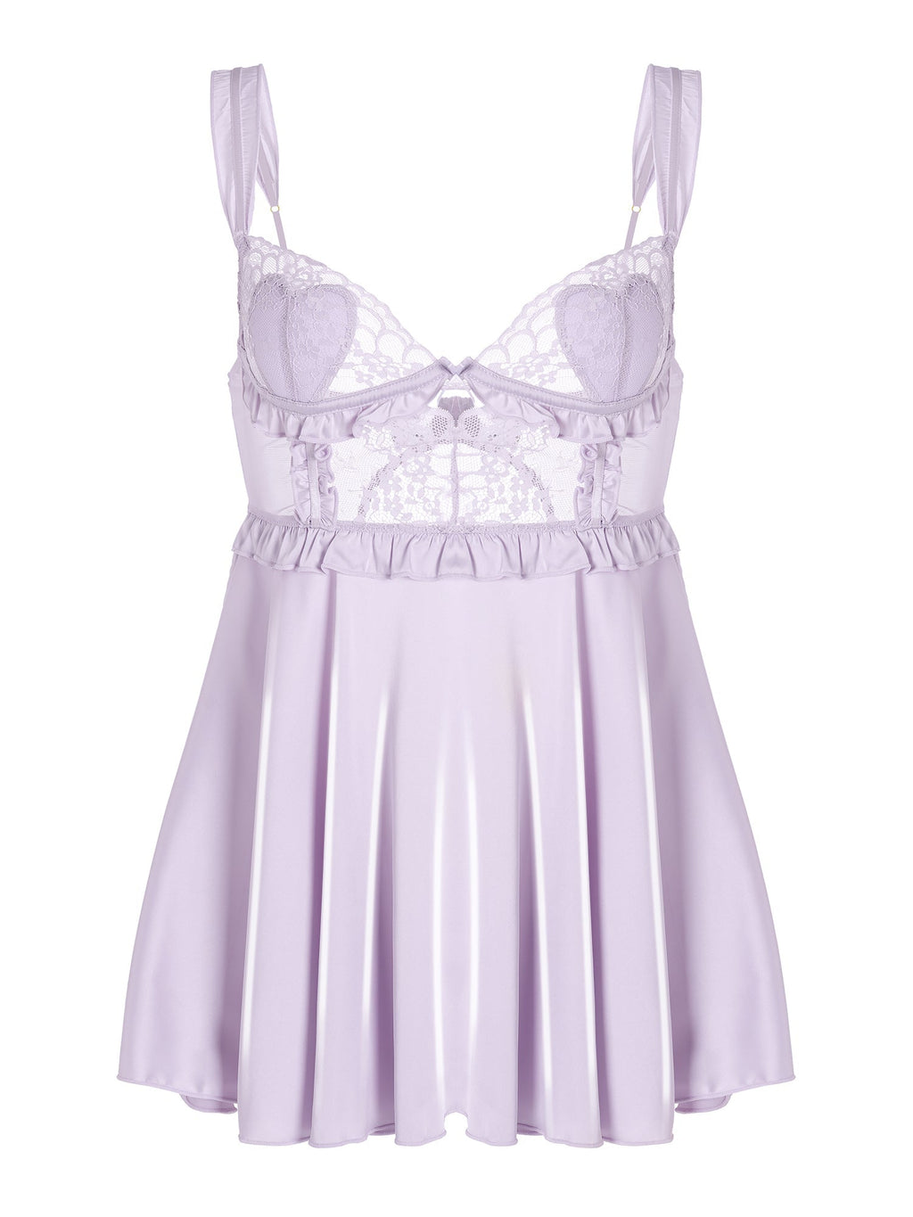 Purple Soft Satin Slip Dress