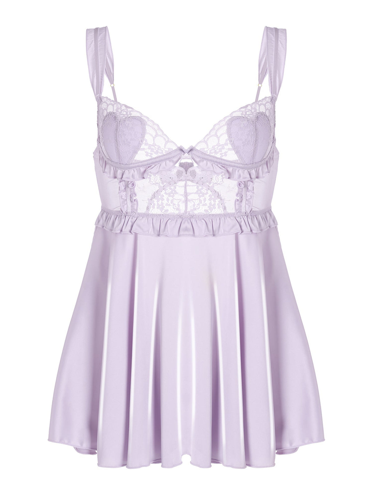 Purple Soft Satin Slip Dress — Chemise | Lavah Pleasure