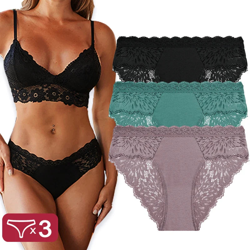Lace Panty 3 Pack — view 7 | Lavah Pleasure