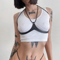 Fierce: PU Leather Open Cup Bra Harness — Bra | Lavah Pleasure