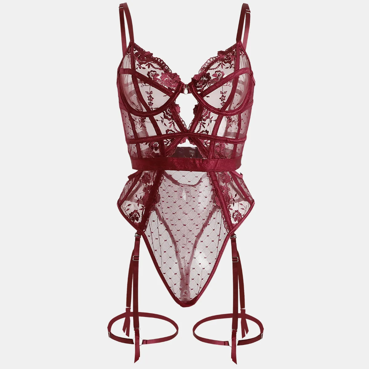 Odette Lace Garter Bodysuit