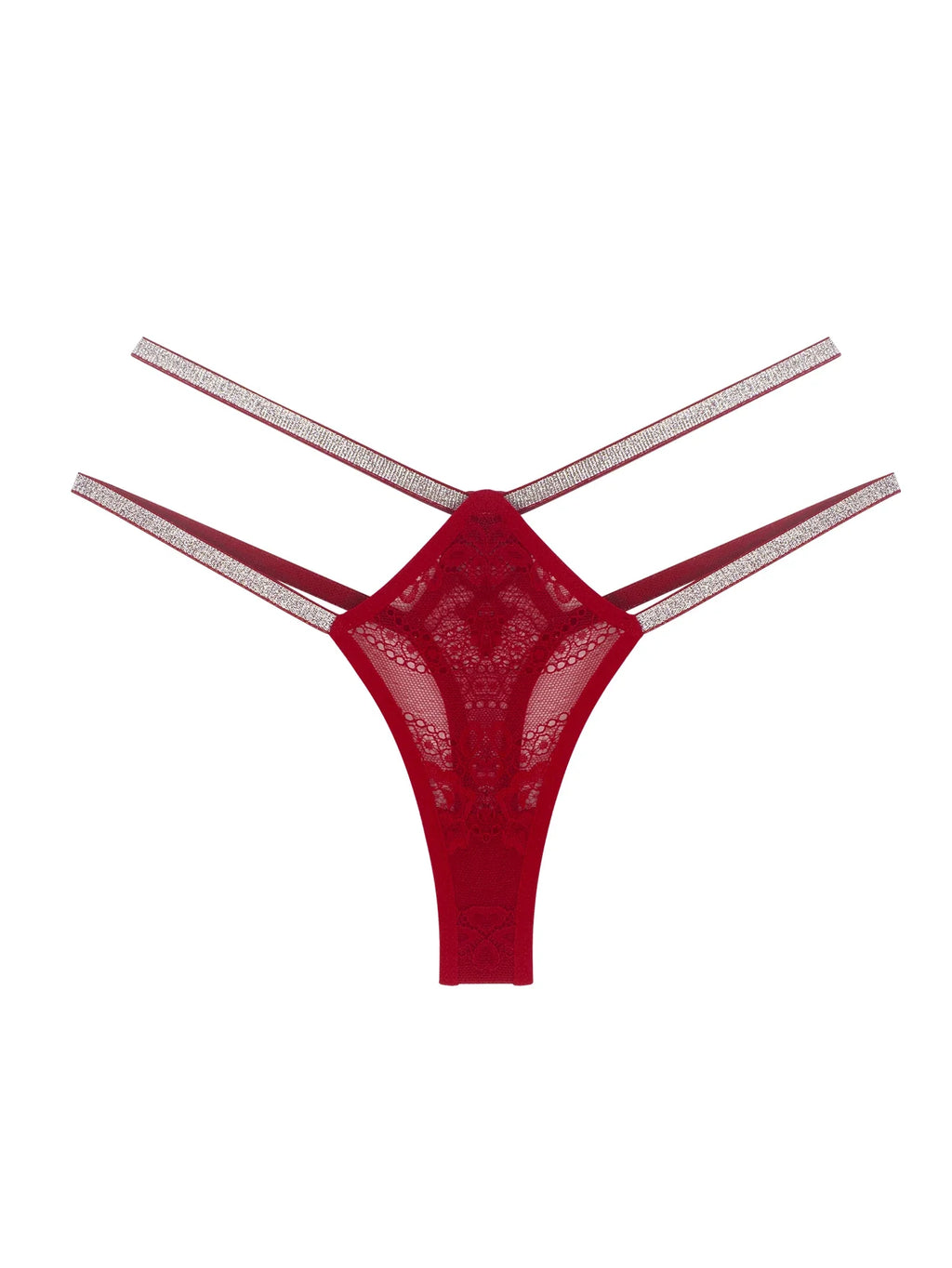 Sparkle Lace Strappy G-String