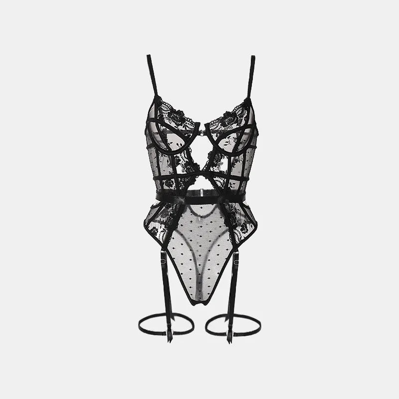 Odette Lace Garter Bodysuit