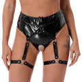 Crotchless Garter Panties — view 2 | Lavah Pleasure