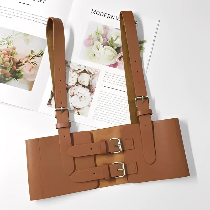 Knox Faux-Leather Cage Belt