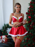 Santa’s Secret Satin Lingerie Set — Lingerie Set | Lavah Pleasure
