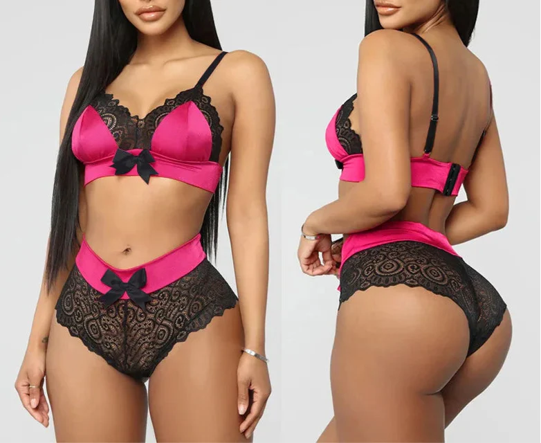 Scarlett Lace and Satin Lingerie Set